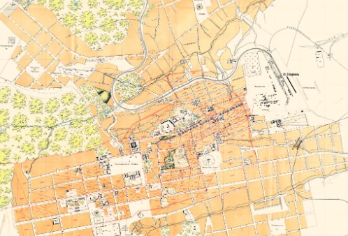 Карта города Ставрополя 1911 год